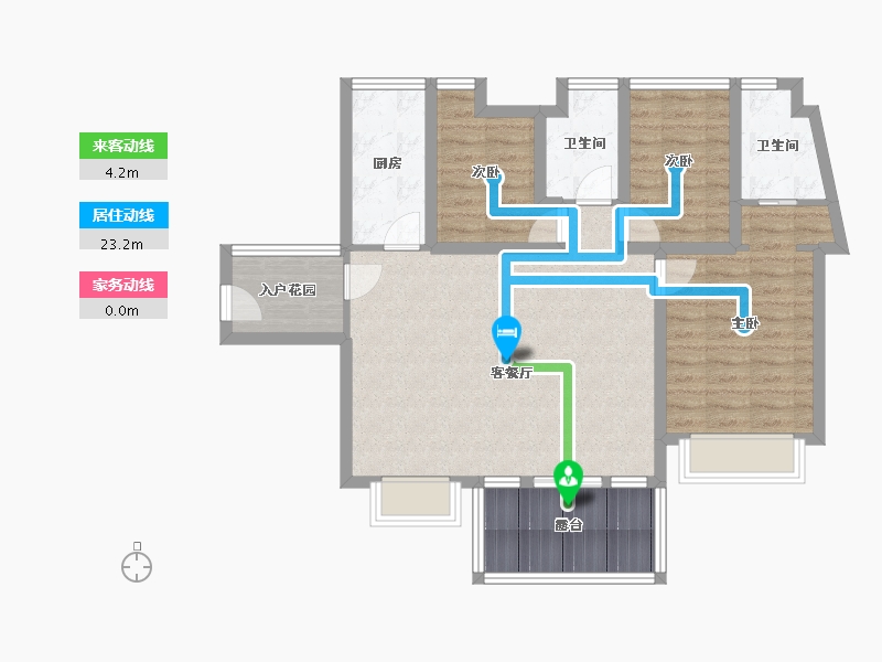 广东省-深圳市-卓能雅苑-88.82-户型库-动静线