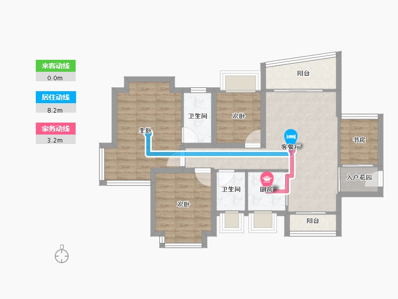 广东省-深圳市-名居绿海名居-76.58-户型库-动静线