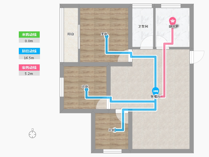 广东省-深圳市-建兴楼-58.93-户型库-动静线