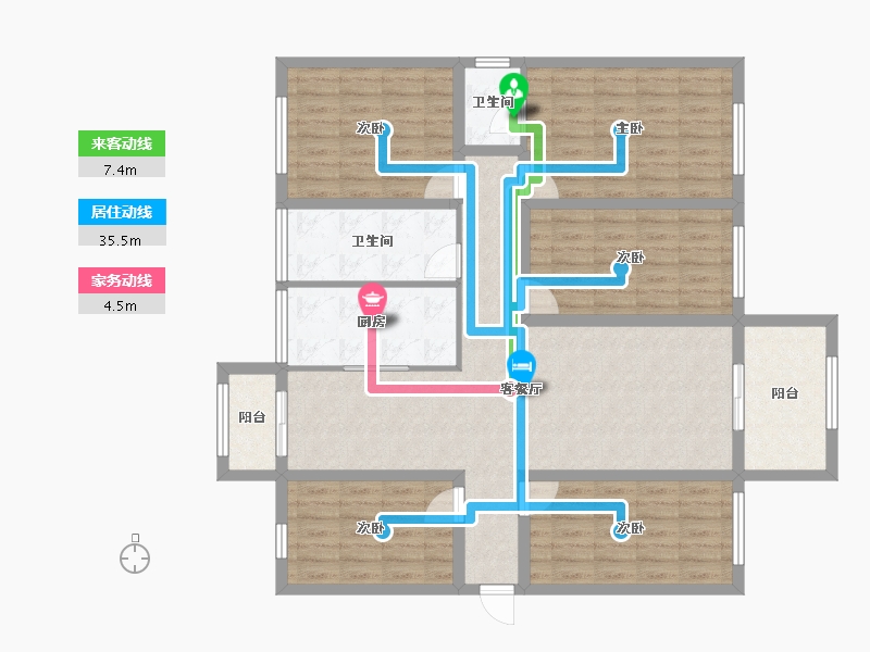 广东省-深圳市-万科翰邻城-121.83-户型库-动静线