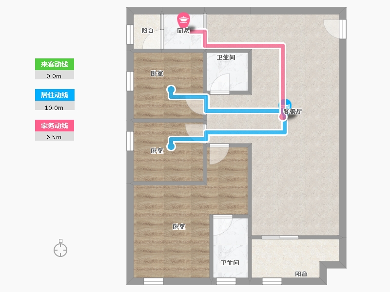 广东省-深圳市-流塘阳光-64.00-户型库-动静线