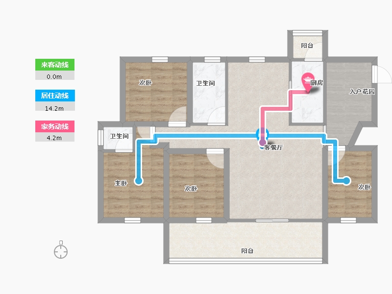 广东省-深圳市-碧海富通城三期-86.52-户型库-动静线