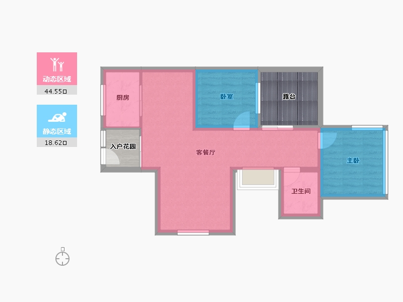 广东省-深圳市-凤凰花苑-66.54-户型库-动静分区