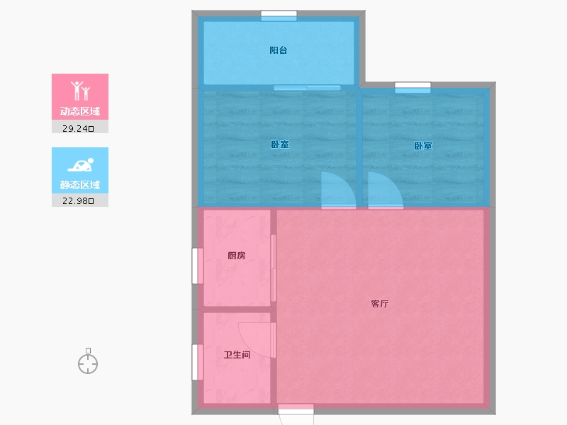 广东省-深圳市-雅仕阁-47.33-户型库-动静分区