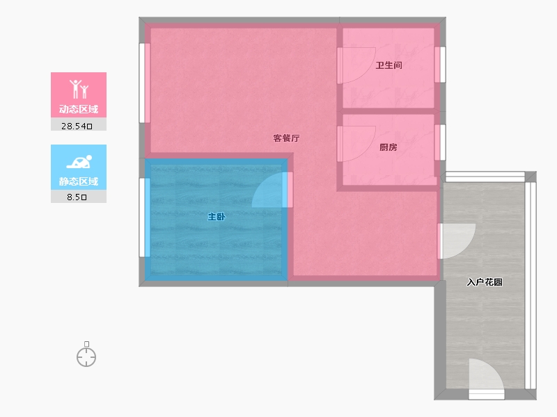 广东省-深圳市-佳兆业茗萃园(一期)-40.87-户型库-动静分区