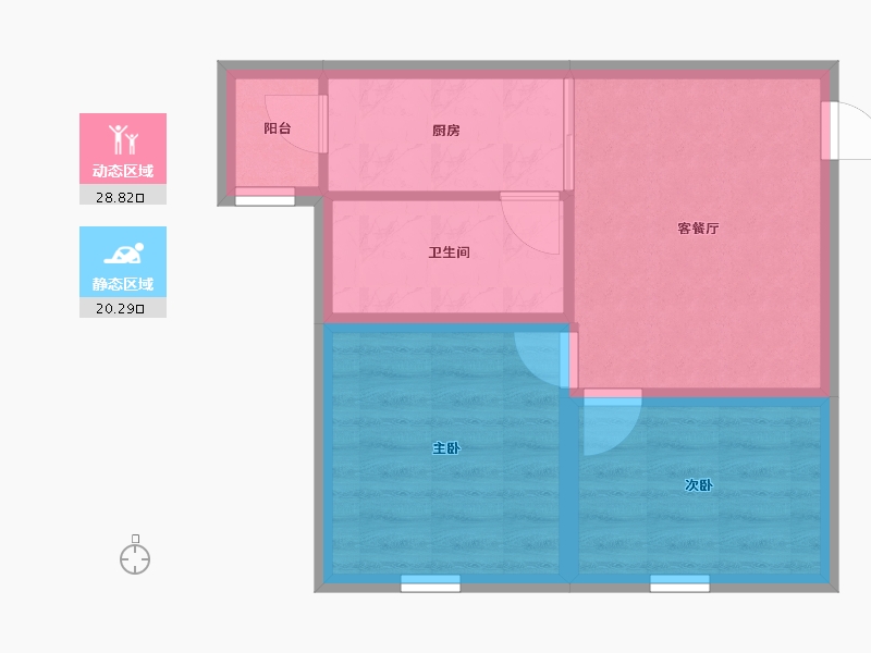 广东省-深圳市-领航里程花园-43.25-户型库-动静分区