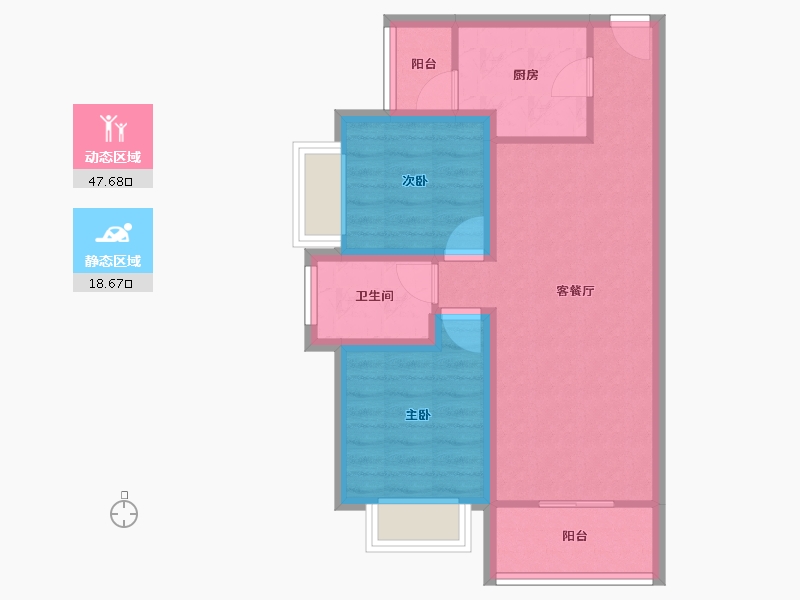 广东省-深圳市-集信名城-58.37-户型库-动静分区