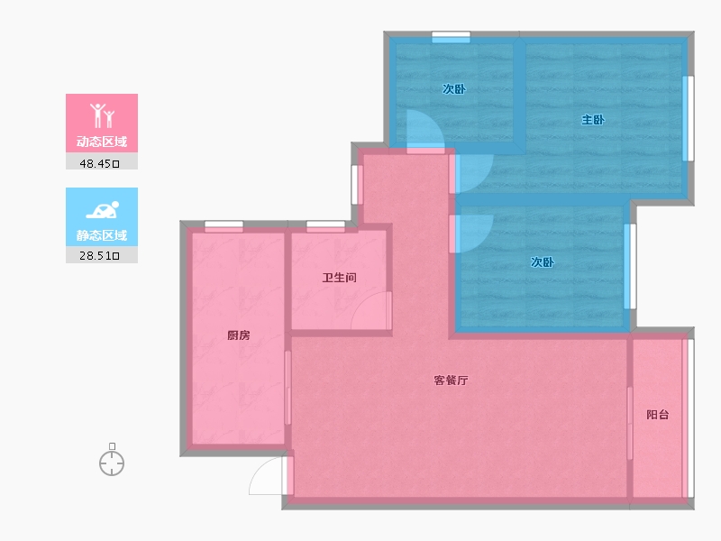 广东省-深圳市-华盛盛荟-68.14-户型库-动静分区