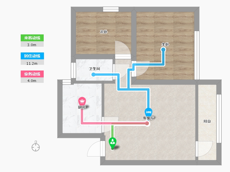 广东省-深圳市-建兴楼-45.66-户型库-动静线