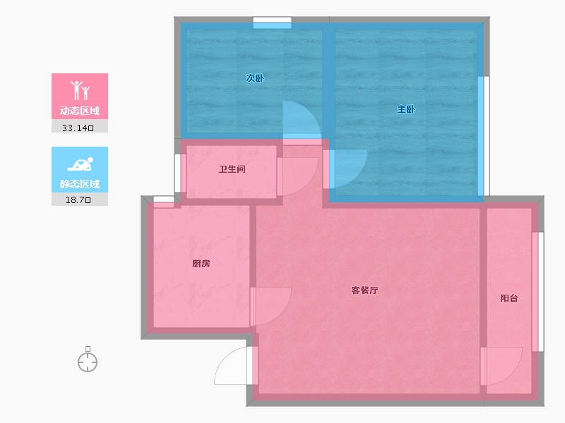 广东省-深圳市-建兴楼-45.66-户型库-动静分区