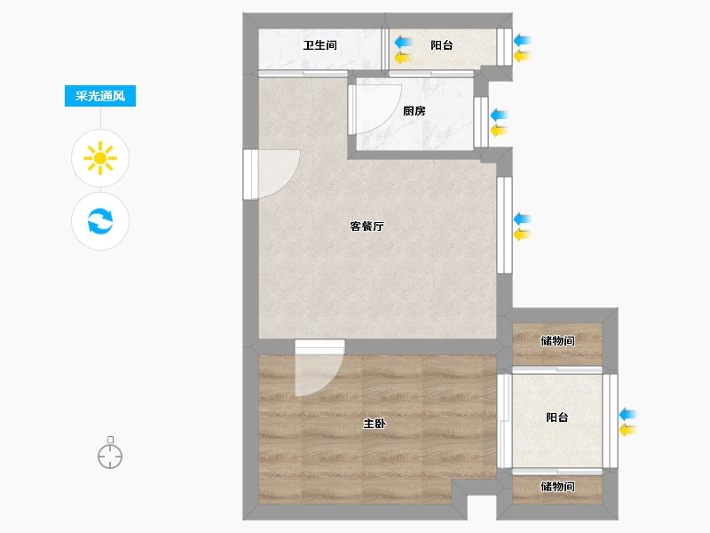 广东省-深圳市-花样年花郡-31.52-户型库-采光通风