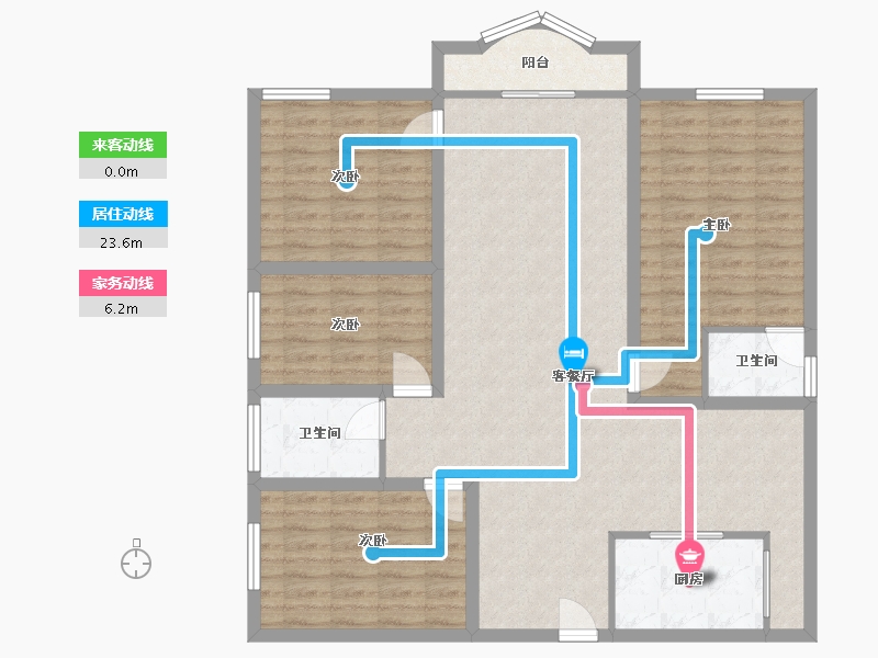 广东省-深圳市-雅庭名苑-116.83-户型库-动静线