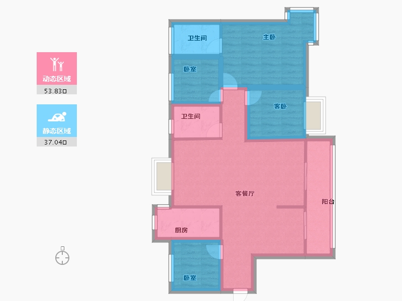 广东省-深圳市-圣源华庭-79.99-户型库-动静分区