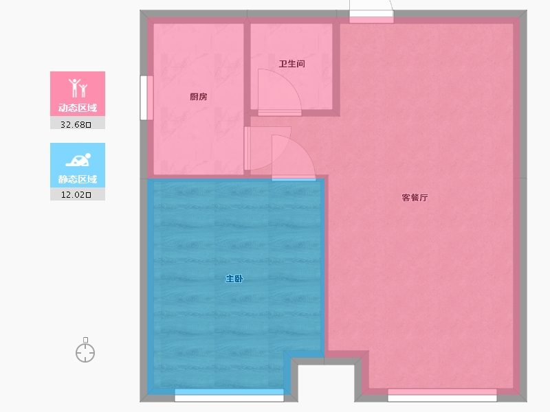 湖南省-怀化市-德润盛世华都-南区-40.00-户型库-动静分区