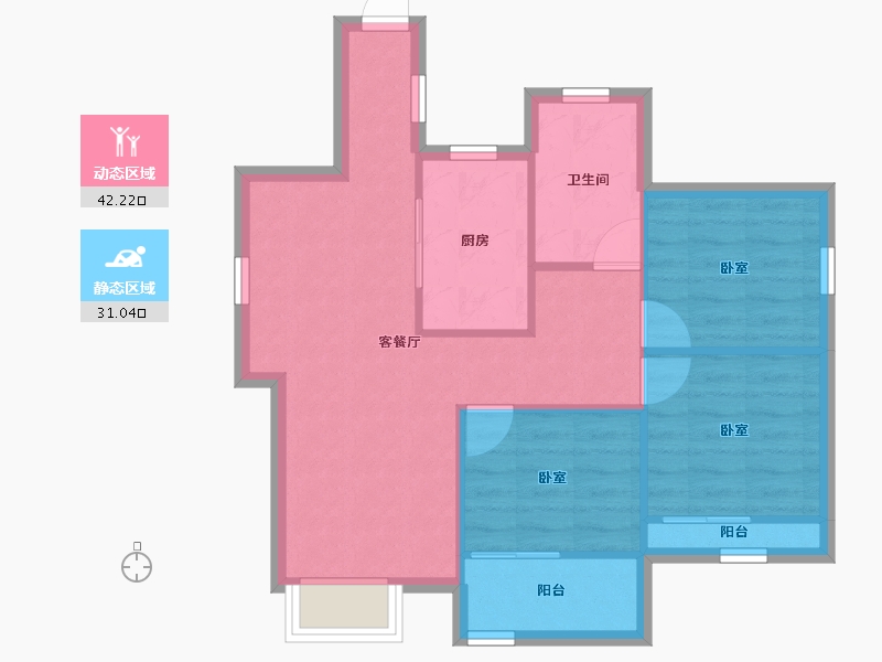 广东省-深圳市-合正汇一城-65.78-户型库-动静分区