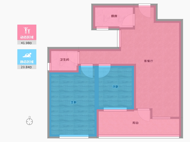 广东省-深圳市-西城丰和家园-54.68-户型库-动静分区