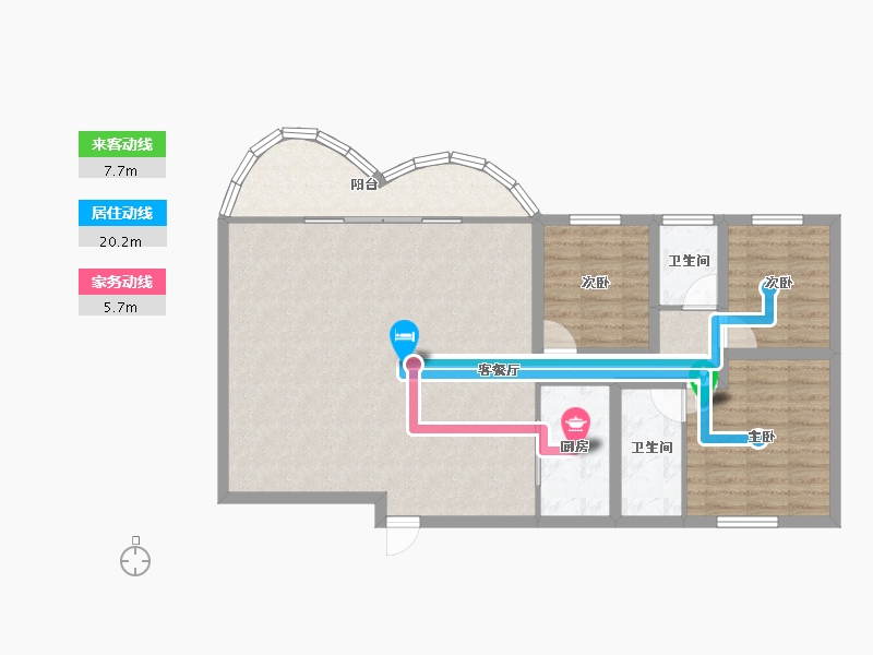 广东省-深圳市-金叶茗苑-96.48-户型库-动静线