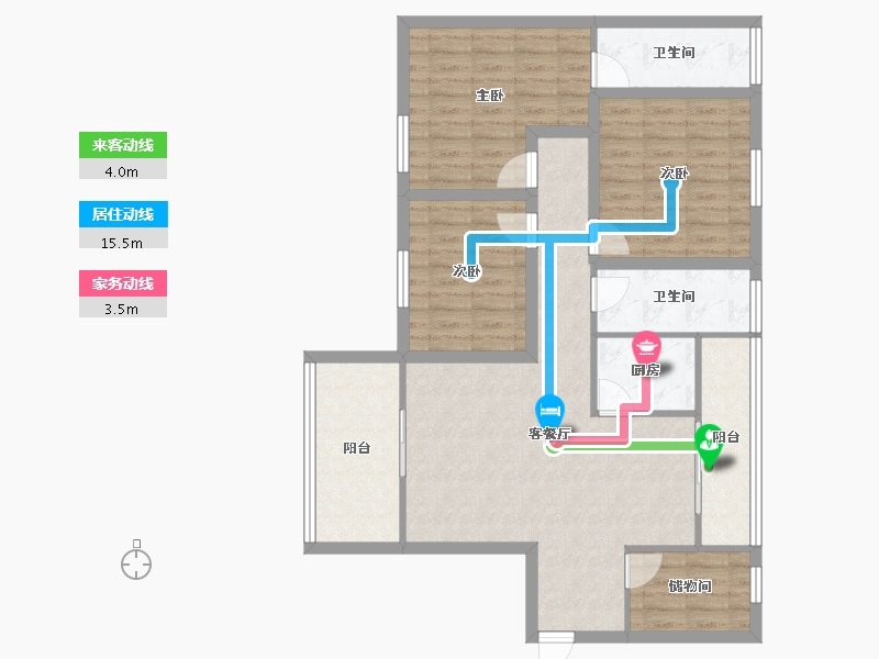 广东省-深圳市-金汐府小区-100.95-户型库-动静线