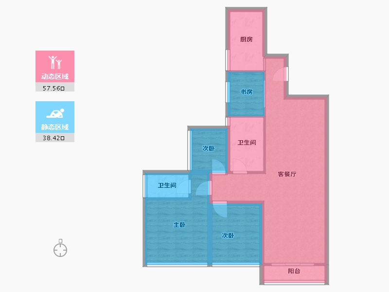 广东省-深圳市-全盛紫悦龙庭-85.56-户型库-动静分区