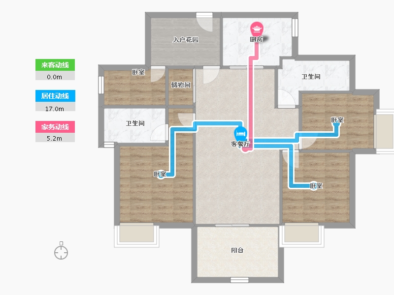 广东省-深圳市-碧海富通城一期-93.82-户型库-动静线