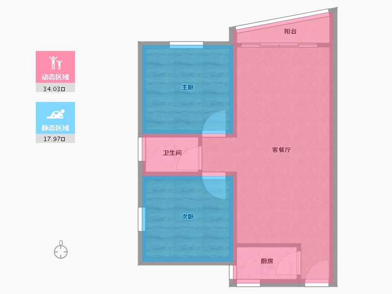 广东省-深圳市-富通蟠龙居-45.81-户型库-动静分区