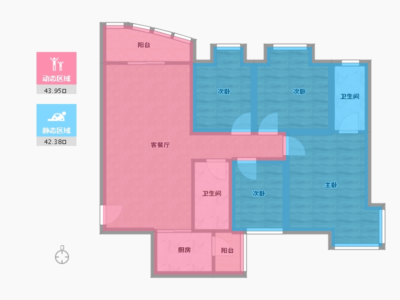 广东省-深圳市-富通蟠龙居-75.59-户型库-动静分区