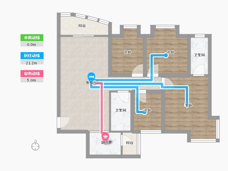 广东省-深圳市-富通蟠龙居-75.59-户型库-动静线