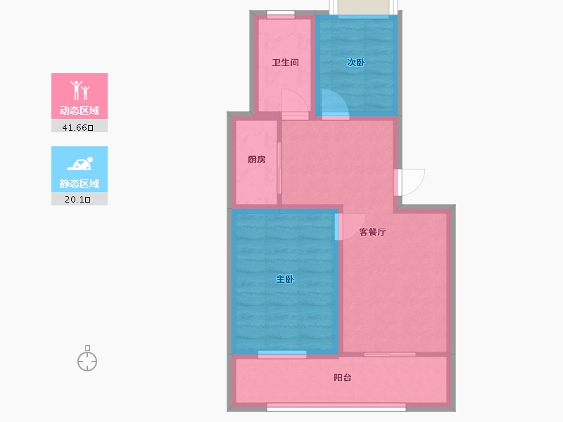 广东省-深圳市-登科花园-54.02-户型库-动静分区