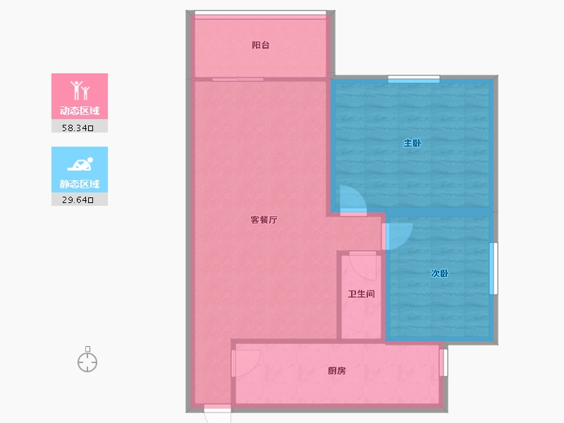 广东省-深圳市-富源花园-79.31-户型库-动静分区