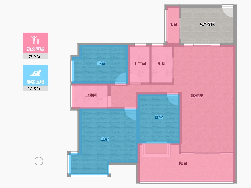 广东省-深圳市-宏发领域-103.96-户型库-动静分区