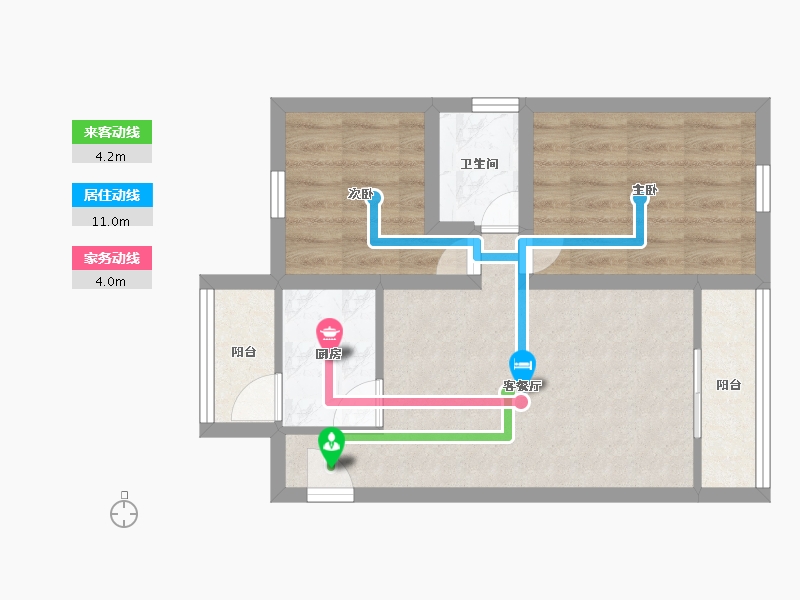 广东省-深圳市-佳兆业新都汇-49.82-户型库-动静线