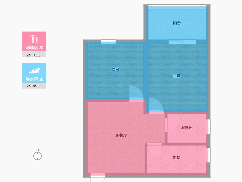 广东省-深圳市-宝田雅苑-48.00-户型库-动静分区