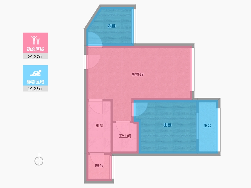 广东省-深圳市-凤凰雅居-42.32-户型库-动静分区