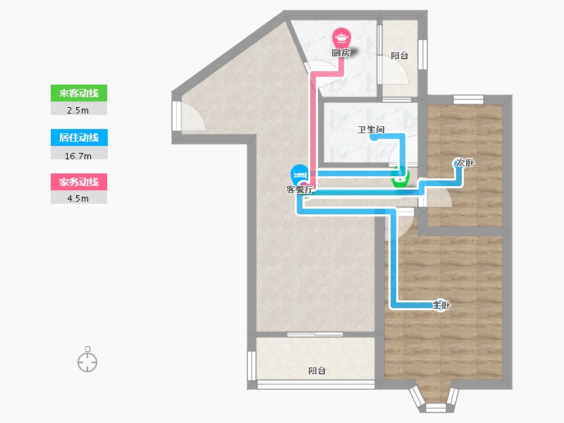 广东省-深圳市-桃源居12区（桃源居）-58.23-户型库-动静线