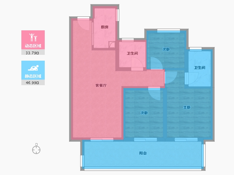 广西壮族自治区-北海市-美墅馆-71.20-户型库-动静分区