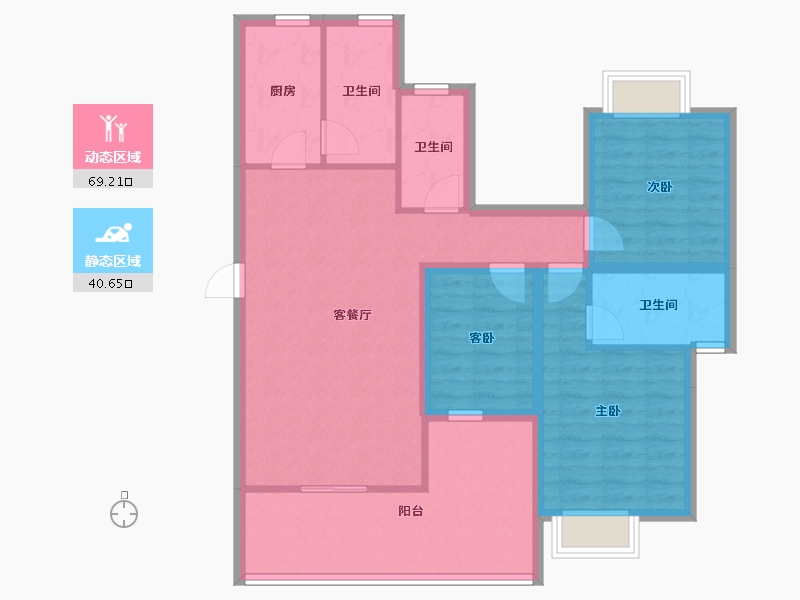 广东省-深圳市-中粮鸿云-98.09-户型库-动静分区