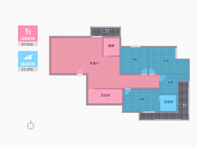 广东省-深圳市-松石苑-122.32-户型库-动静分区