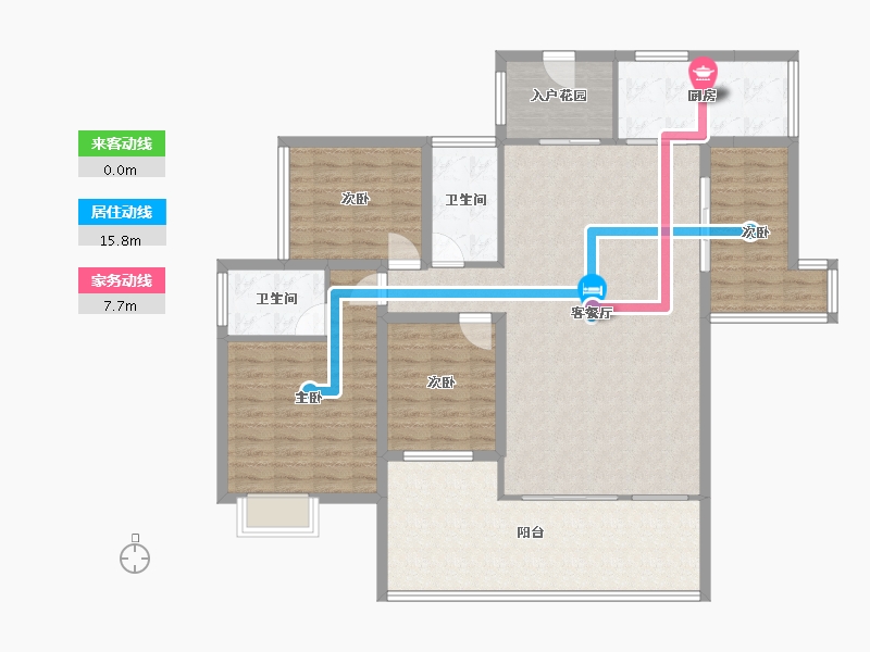 广东省-深圳市-文峰华庭-129.13-户型库-动静线