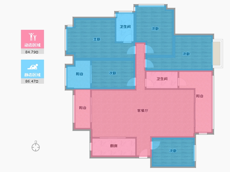 广东省-深圳市-保利上城-154.47-户型库-动静分区