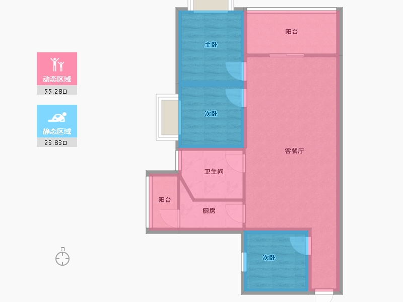 广东省-深圳市-圣源华庭-70.16-户型库-动静分区