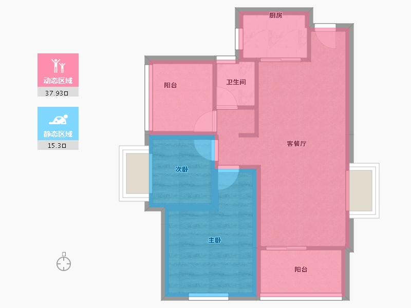 广东省-深圳市-华盛盛荟-46.40-户型库-动静分区