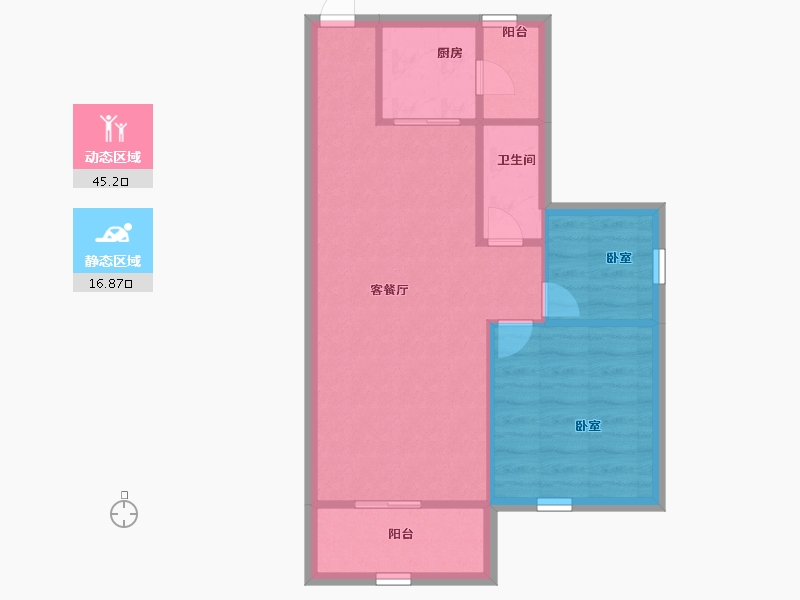 广东省-深圳市-豪业华庭-56.00-户型库-动静分区