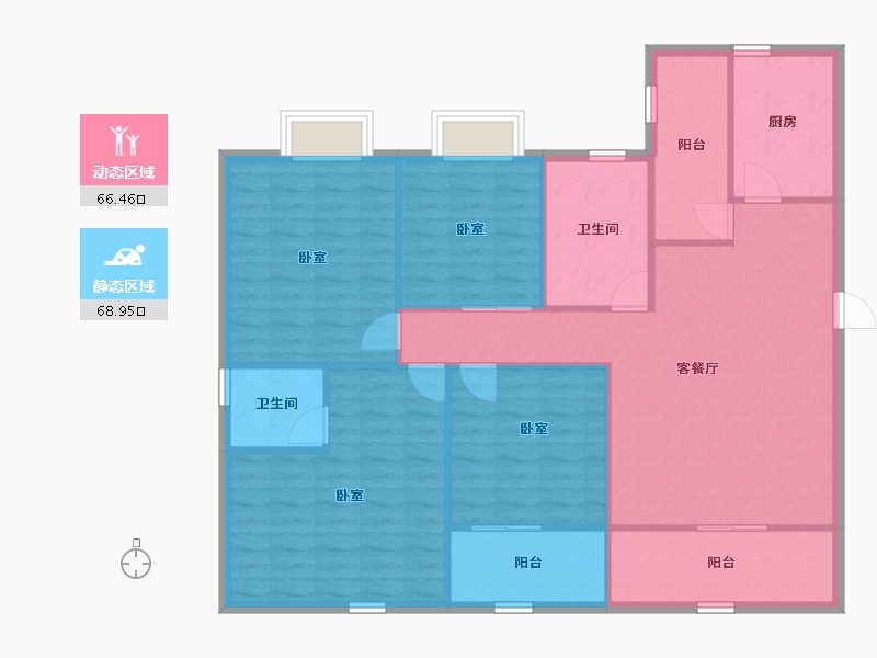 广东省-深圳市-中粮鸿云-124.46-户型库-动静分区