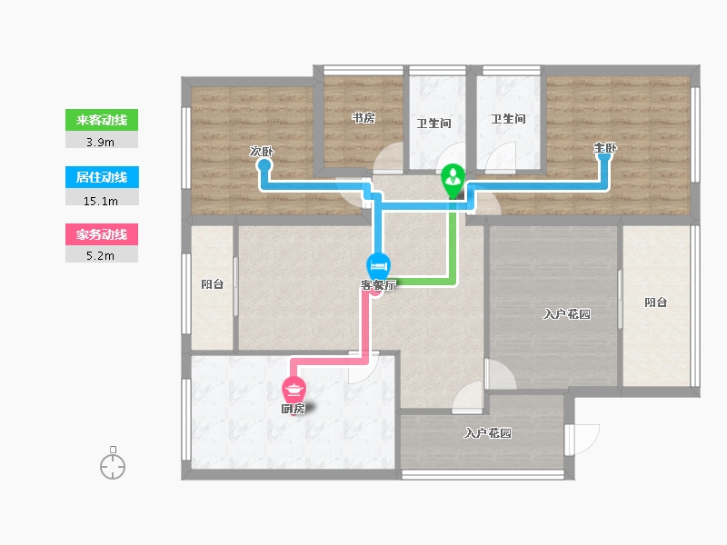 广东省-深圳市-华联城市全景花园-112.43-户型库-动静线