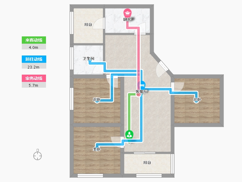 广东省-深圳市-桃源居12区（桃源居）-75.23-户型库-动静线