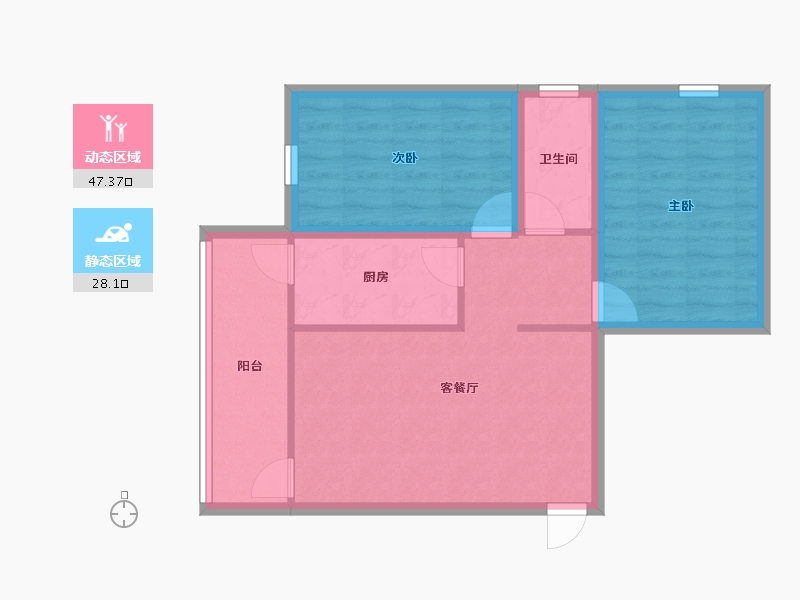 广东省-深圳市-富怡花园-67.51-户型库-动静分区