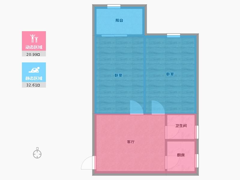 广东省-深圳市-新鹏苑-48.50-户型库-动静分区