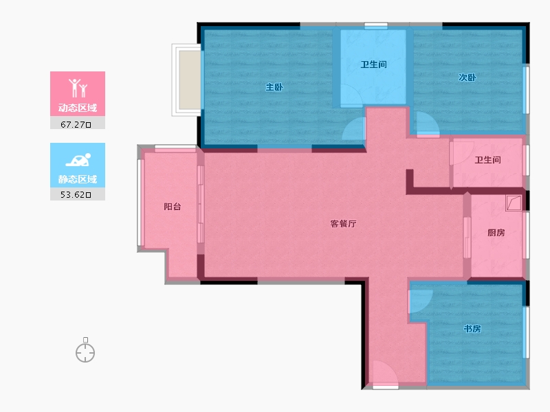 河南省-郑州市-银河安置区18号地-108.00-户型库-动静分区