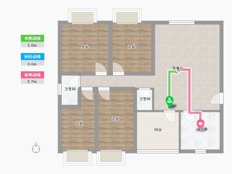 广东省-深圳市-欧景城-89.16-户型库-动静线