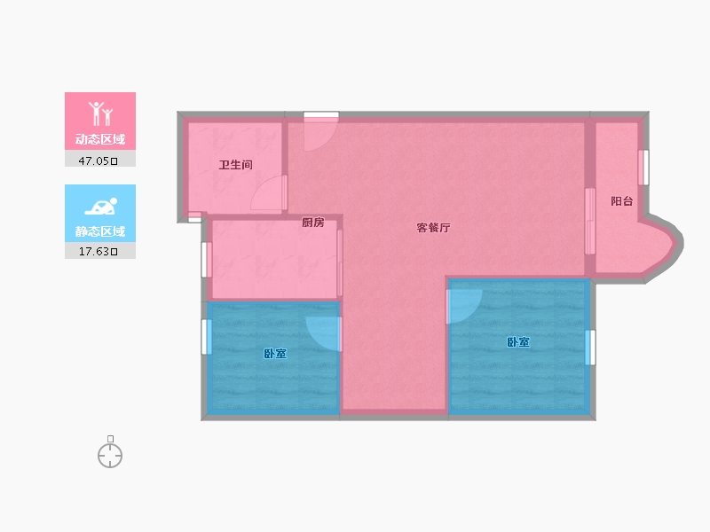 广东省-深圳市-金泰花园-58.60-户型库-动静分区